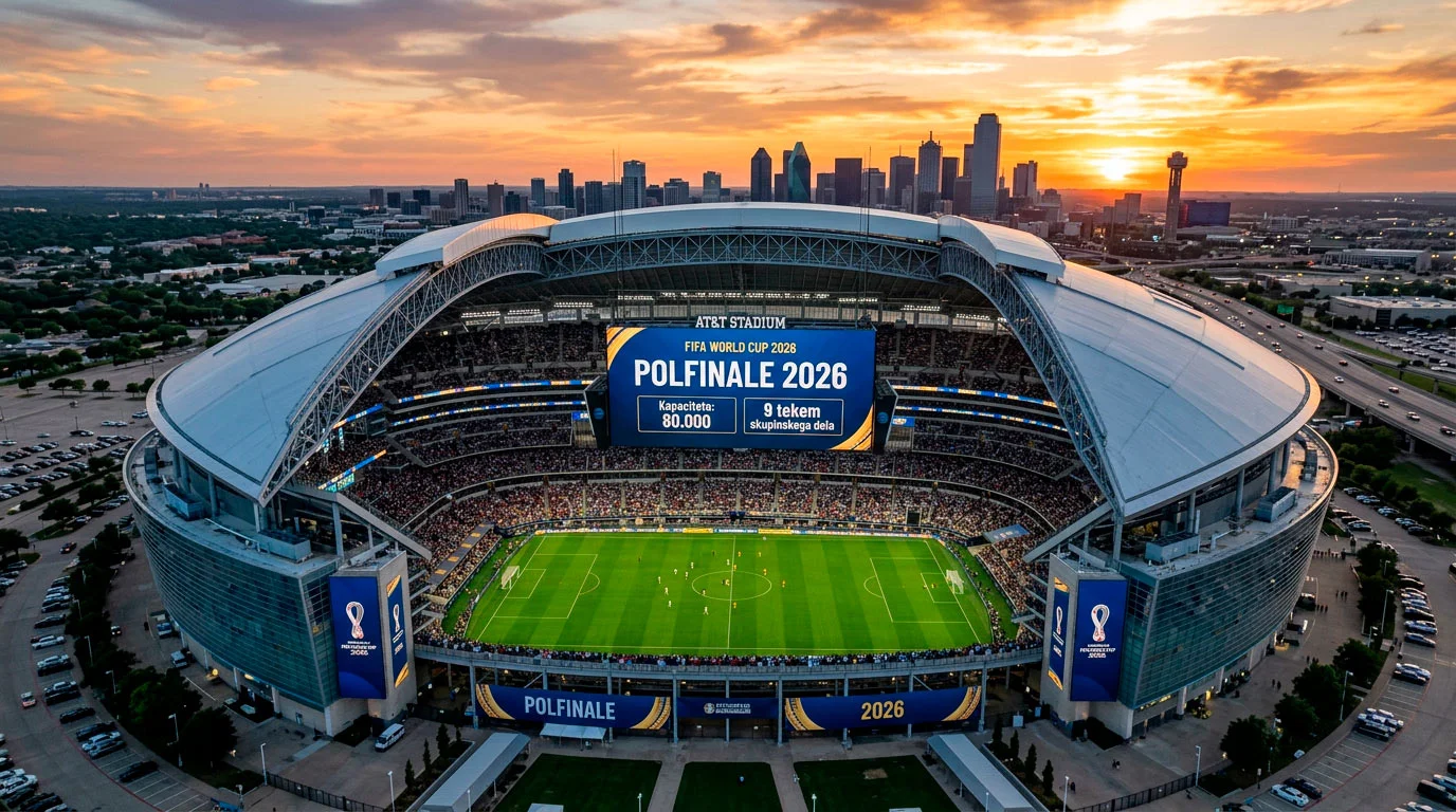 AT&T Stadium v Teksasu za polfinale SP 2026