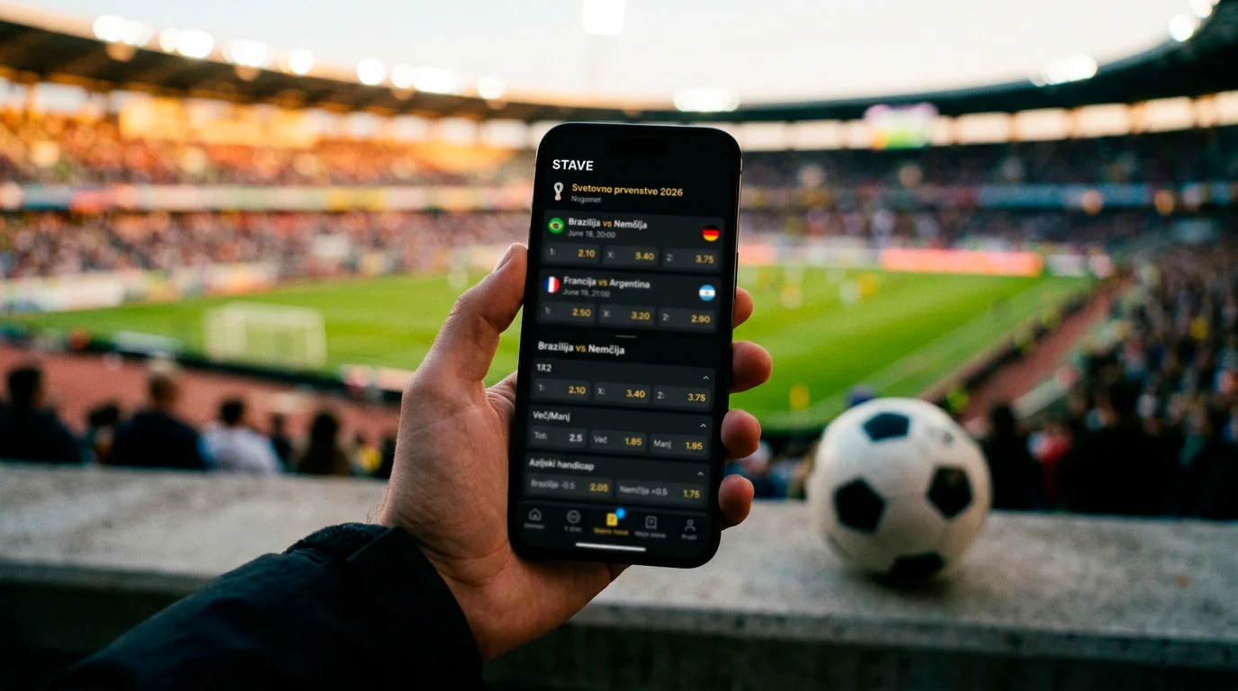 Različne vrste stav na nogometne tekme Svetovnega prvenstva 2026