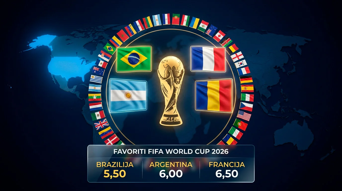 48 reprezentanc na Svetovnem prvenstvu 2026 z zastavami in kvotami